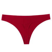 One Piece Non-marking Threaded Cotton Crotch Low-rise Thong