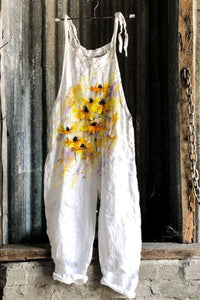 Sweet Little  Print Retro Wide-leg Women's Jumpsuit