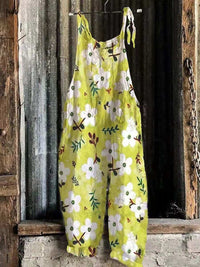Sweet Little  Print Retro Wide-leg Women's Jumpsuit