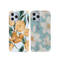 Compatible with Apple, Suitable For  12 Mobile Phone Shell Iphone11 Silicone  Foreign Trade Floral