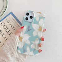 Compatible with Apple, Suitable For  12 Mobile Phone Shell Iphone11 Silicone  Foreign Trade Floral