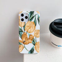 Compatible with Apple, Suitable For  12 Mobile Phone Shell Iphone11 Silicone  Foreign Trade Floral