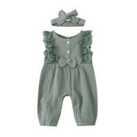 Multicolor Lace Sleeveless Romper