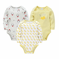 Three-Piece Romper Cartoon Baby One-Piece Cotton Triangle Bag Fart Clothes