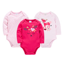 Three-Piece Romper Cartoon Baby One-Piece Cotton Triangle Bag Fart Clothes