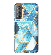 Foreign Trade Cross-border Applicable Electroplating Powder Marble Mobile Phone Case Galaxy Note10 Mobile Phone Case Tpupc Two-In-One