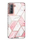 Foreign Trade Cross-border Applicable Electroplating Powder Marble Mobile Phone Case Galaxy Note10 Mobile Phone Case Tpupc Two-In-One
