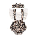 Summer Children's Clothing New Girls Romper Two-piece Turban