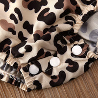 Summer Children's Clothing New Girls Romper Two-piece Turban