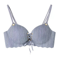 Non-marking And No Steel Ring Small Chest Gather And Push Up Girl Student Bra