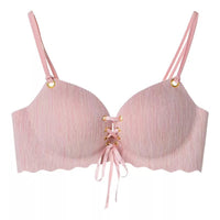 Non-marking And No Steel Ring Small Chest Gather And Push Up Girl Student Bra