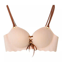 Non-marking And No Steel Ring Small Chest Gather And Push Up Girl Student Bra