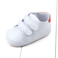 Spring And Autumn New Classic Sneakers Velcro Baby Shoes PU Leather Soft Sole Baby Toddler Shoes