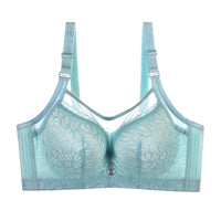 Large-size Double Breast Bra And Thin Mold Cup Gather Bra