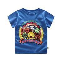 Summer Children's Short-sleeved T-shirt Cotton Casual Cartoon Printing