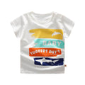 Summer Children's Short-sleeved T-shirt Cotton Casual Cartoon Printing