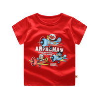 Summer Children's Short-sleeved T-shirt Cotton Casual Cartoon Printing