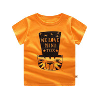 Summer Children's Short-sleeved T-shirt Cotton Casual Cartoon Printing