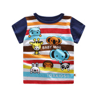 Summer Children's Short-sleeved T-shirt Cotton Casual Cartoon Printing