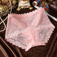 Transparent Lace Ladies High Waist Panties