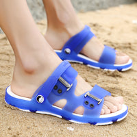 Sandals, Men's Slippers, Men's Summer Bathroom, Beach Shoes, Men's Hole Shoes, Flip-flops, Non-slip Student Sandals And Slippers