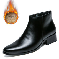 Men'S Pointed Toe Shoes British Style