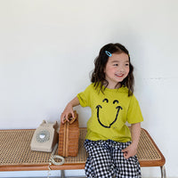 Boys And Girls Baby Cartoon Cute Print Short-sleeved Children's Shirt BOBO Series T-shirt