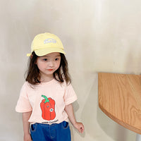 Boys And Girls Baby Cartoon Cute Print Short-sleeved Children's Shirt BOBO Series T-shirt
