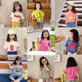 Boys And Girls Baby Cartoon Cute Print Short-sleeved Children's Shirt BOBO Series T-shirt