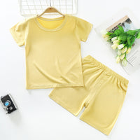 Children's Clothing Summer Modal Children's Short-sleeved Suit
