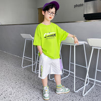 Boys' Thin Short-sleeved Summer Suits, Big Kids