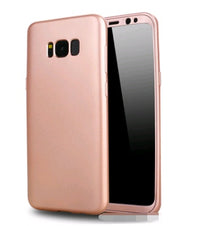S8 Plus New 360 Degree All-inclusive Mobile Phone Case S8 Paint TPU PC Fuel Injection Soft Shell Combination Shatter-resistant Cover
