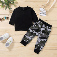 Long Sleeve Sweater Two-piece Pants