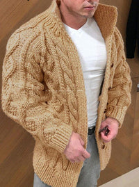 Button rope cardigan