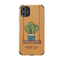Cactus embossed phone case