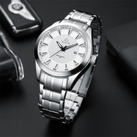 Men's Waterproof Business Calendar Quartz Watch