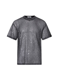 Western Style See-through Mesh Short-sleeved T-shirt For Boys