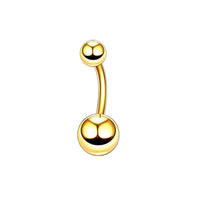 Stainless Steel Double Drill Navel Nail Double Ball Navel Ring