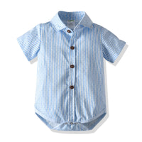 Baby Romper Week Formal Dress Fashionable Short-sleeved Jumpsuit Romper Suspender Pants