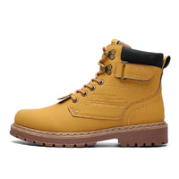 Martin boots non-slip and velvet warm leather boots