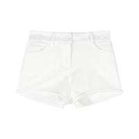 Womens White Tight Casual Ultra-Short Shorts