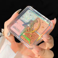 Four - color beauty girl luminous eye shadow tray
