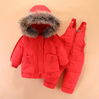 Children's down jacket suit
