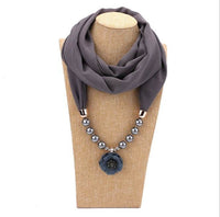 Pearl chiffon jewelry necklace scarf