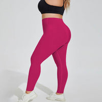 Plus Size Yoga Pants Nude Feel Breathable High Top Sports Fitness Pants