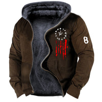 Winter Men's Hooded Printed Hoodie