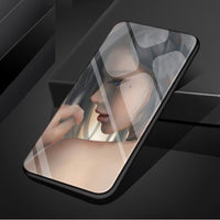 Ghost knife cartoon all-inclusive edge tempered glass shell