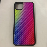 Phone case applies to A51 creative graded carbon fiber toughened glass A91 anti-fall protective case