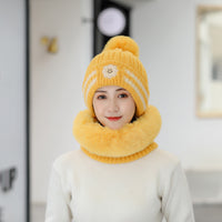 Plush thick knitted hat