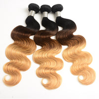 Tricolor hair wig